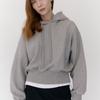 Sudadera con capucha deportiva de color liso, estilo americano simple, nueva para Otoño/Invierno 2026, sudadera con capucha y ajuste en la cintura, de moda para mujer, con un toque de alta gama