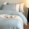 Conjunto de Quatro Peças Bordado em Algodão Classe A Algodão 2025 Nova Entrada Luxo Sensação de Alto Padrão Lençol de Cama Capa de Edredom Roupa de Cama 4