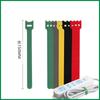 Cinta de Velcro para Cables Espalda con Espalda Cable de Datos Correa para Línea de Auriculares Gestión de Líneas Almacenamiento de Líneas Cinta de Acabado Enrollable Multicolor Nylon