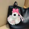 Saia de Lã Colorida Crochê West Cachorro Chaveiro Pingente de Bolsa Menina Pingente de Mochila Boneca Boneca