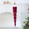 2026 Nova Bola de Natal Pintada Veludada Cor Vinho Ornamentos para Árvore de Natal DIY Ornamentos de Bola Pendurados com Formato Irregular