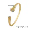 Pulsera de Zirconia de Lujo en Forma de Semicírculo para Mujer con Cobre Microincrustado, Estilo Japonés y Coreano, Diseño Minimalista de Nicho, Venta al por Mayor