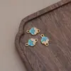Accesorios DIY Aleación Goteo de Aceite Nube Patrón Colgante de Fortuna Color Degradado Collar Pulsera Joyería Venta al por Mayor Nuevo Estilo Chino