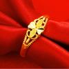 Anillo de oro vietnamita de larga data para damas, imitación de nicho de oro, apertura retro, joyería de cobre real, explosiones transfronterizas