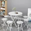 Taburete Plegable de Plástico Taburete Portátil para Comer Sala de Estar Taburete Pequeño Hogar Adulto Taburete Redondo Exterior Taburete Pequeño Silla Plegable