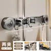 Gancho de Ventosa para Colgar Mopa en la Pared Clip Sin Taladro Estante para Escoba y Mopa Gancho Trasero de Puerta de Baño Estante de Almacenamiento Cocina Baño