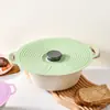 En stock Tapa de Silicona Grado Alimenticio Tapa Conservación Frescura Tapa Taza Tapa Bol Tapa Olla Tapa Refrigerador Sellada Tapa Universal Tapa Horno Microondas