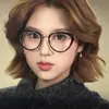 Monturas de Gafas Retro Estilo Americano Ojo de Gato para Mujeres con Miopía, Se Pueden Montar con Lentes Graduadas para Astigmatismo, Monturas de Gafas de Moda Elegantes para Hombres