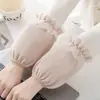 Proteção de Manga para Outono e Inverno Jaqueta de Penas Punhos de Manga Renda Curta Feminina Mangas Anti-Sujeira Mangas de Trabalho para Outono e Inverno Resistente ao Desgaste