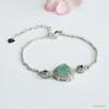 Pulsera de Jade Grado A Natural Guan Yu Jade Agua Azul Pulsera de Cuentas de Buda Nuevo Estilo Chino Venta al por Mayor Dropshipping S4092304L
