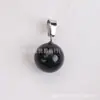 Pingente Redondo de Pedra Natural Cristal 14mm Fecho Semente de Melão Pingente de Furo Único Acessório para Colar DIY
