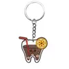 Llavero de Goma Suave de PVC con Forma de Diente Lindo de Venta Caliente Transfronteriza Colgante de Dibujos Animados DIY Llavero de Coche Pequeño Regalo