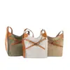 Bolso Cruzado de Lona Artístico para Mujer, Bolso de Hombro Simple de Gran Capacidad para Viajar, Bolso Cubo de Mano Estilo Relajado