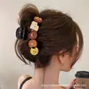 Presilha de Cabelo Elegante e Sofisticada com Pérolas para Mulheres, Acessório de Cabelo Versátil da Moda com um Toque de Luxo, Acessório de Cabelo Doce Estilo Coreano (Pinça Tubarão) para a Parte de Trás da Cabeça