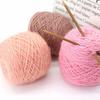 Bola de lana de ardilla, terciopelo brillante, línea de terciopelo, nueva línea de gorras tejidas a mano, línea de bufandas, abrigos, línea gruesa, fabricantes al por mayor