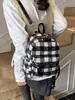 Mochila Mini Multifuncional de Moda Estilo Coreano para Otoño e Invierno para Mujeres 2026 Nueva Mochila de Cuadros de Nicho Bolso Pequeño