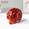 Grava de Cristal Natural Goteo de Pegamento Resina Calavera Hueso Adornos Artesanía de Resina Gótico Decoración de Halloween Venta al por Mayor