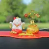 Gato de la Fortuna Creativo Adorno para Coche Juguete que se Mueve Decoración para Tablero Artesanía de Resina