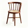 Silla de sol, silla de comedor de ratán de madera maciza nórdica, diseño de madera natural estilo japonés, adecuada para apartamentos pequeños, balcón de casa, silla de ocio moderna con respaldo