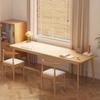Escritorio Doble Pata de Madera Maciza Mesa Larga Escritorio de Oficina Hogar Dormitorio Pared de Ventana Mesa Estrecha Banco de Trabajo Mesa para Computadora