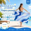 Toalha de Praia Popular Transfronteiriça Feita Sob Medida com Impressão Digital, Toalha de Praia de Microfibra Atacado, Absorvente e Sem Fiapos