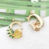 Accesorios de joyería DIY, colgante pequeño de aleación con gotas de aceite, accesorios para colgantes de pulsera, floricultura, letras en inglés, lista 1
