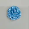 Accesorios de Flor de Rosa Tridimensional de Resina para Manualidades, Accesorios para el Cabello, Decoración de Fundas de Teléfono. Disponibles en Múltiples Colores