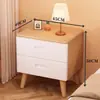 Mesita de noche de madera maciza para dormitorio del hogar 2026 Venta caliente Creativa Pequeño Armario de almacenamiento simple para niños Mesita de noche de tronco