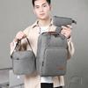 Nueva Mochila de Tres Piezas, Mochila de Viaje para Commuter, Mochila para Laptop, Bolso para Estudiante Universitario de Negocios para Hombre