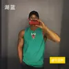 Colete Esportivo Casual Masculino Amazon Transfronteiriço Camiseta Masculina Solta Sem Mangas Colete Esportivo Respirável para Treinamento