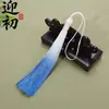 Estilo Chinês Pingente Vertical com Franjas 13cm Franja Gradiente Tingimento Gradiente Marcador de Página Criativo Cultural Pingente de Leque Pingente Pendurado com Franjas Venda por Atacado