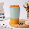 Caneca de Café da Moda, Copo de Água Simples de Aço Inoxidável, Conserva o Frio, Garrafa Térmica Octogonal Estilosa Portátil para Carro para Mulheres