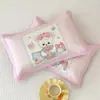Funda de almohada de seda de hielo para niños Clase A Pieza única 30X50 Verano Guardería Bebé Funda de almohada refrescante A prueba de sudor Cubierta interior para núcleo de almohada