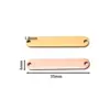 Colgante Ovalado Largo de Acero Inoxidable Espejo con Doble Agujero 6*35mm Rectangular Accesorios para Pulsera Collar DIY
