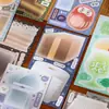 Notas Adhesivas y Pegatinas de la Serie Yuxian Daily Imprint: Elementos Suaves y Lindos de Estilo Japonés, Escribibles para Notas y Collages Hechos a Mano