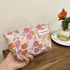 Bolsa Cosmética para Niñas Bolsa de Almacenamiento Pequeña Cojín de Aire Lápiz Labial Bolsa para Lápices Bolsa de Lona con Cremallera Cosméticos de Mano Bolsa de Aseo