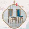 Sillas de Hotel, Sillas de Banquete de Hierro Forjado con Respaldo, Sillas para Restaurante de Hot Pot, Sillas de Comedor de Hotel, Mesas Altas de Comedor de Nuevo Estilo Chino para Uso Doméstico