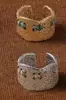Pendientes y Pulseras de Hilo Coloridos, Estilo Retro Festivo, Pendientes Casuales y Sencillos, Diseño de Nicho de Lujo Ligero, Joyería de Alta Gama