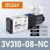 Válvula solenoide neumática 3V210-08 válvula solenoide de tres vías y dos posiciones DC24V válvula direccional electromagnética válvula electrónica AC220V
