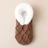 Calcetines de Piso de Lana de Cordero Personalizados de Invierno con Más Terciopelo Engrosados Antideslizantes para Zapatos Unisex Talla Grande Calientes para el Hogar