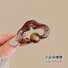 Presilha de cabelo laço de pérola estilo coreano para mulheres, mini presilha de garra de alta qualidade, acessório de cabelo versátil de princesa, presilha de cabelo fofa