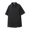 Pengyun Verano para Hombre Moda Bloque de Color Casual Manga Corta Top Nuevo Versátil Moderno Holgado Cómodo POLO