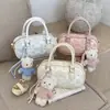 Bolso Pequeño Cuadrado con Estampado de Dibujos Animados Estilo Girly para Mujer, Nuevo Estilo de Verano Bolso Bandolera Súper Popular, Bolso Pequeño Casual de Superficie Suave