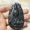 Direto da Fábrica tinta natural Jade Pingente de Guanyin Meteorito de Oliva Pingente de Bodhisattva Dragão Real Estação de Jade Serpentino Dragão Guanyin