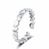 Europeu e Americano Transfronteiriço Simples Anel de Amor Feminino Ins Cobre Galvanizado 18k Ouro Anel de Dedo Moda Viajante Abertura Anel de Dedo