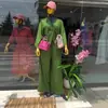 Ropa Femenina Transfronteriza Europea y Americana Verano 2026 Nueva Moda Camisa Holgada con Lazo Tallas Grandes Pantalones de Pierna Ancha Conjunto Casual