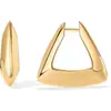 Brincos Geométricos Triangulares Personalizados Transfronteiriços Europeus e Americanos Brincos Simples Grossos Joias da Moda Tendência Presentes de Festa para Meninas