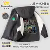 Nueva chaqueta cortavientos Delta Force Weilong con Rosa Dorada grabada para niños y niñas, adecuada para primavera y otoño