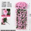 Cesto Suspenso Violeta Simulado Flor Rosa Simulada Pendente de Parede Casamento Decoração de Casa Buquê de Flores Artificiais Pendente de Parede Violeta