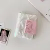 Hisocutem5 Álbum de Fotos Simple de Hojas Sueltas con Una Rejilla, Páginas para Fotos Polaroid de 3 pulgadas, Álbum de Abanico, Álbum Pequeño para Tarjetas
